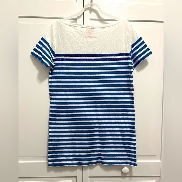 Joe Fresh Stripe Long T-Shirt (M) - Picture 2 of 5